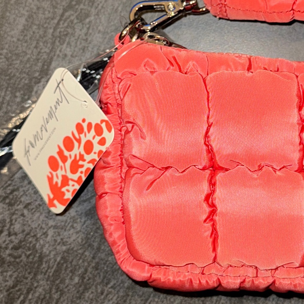 Free People Coral Quilted Micro Pouch - Picture 2 of 6
